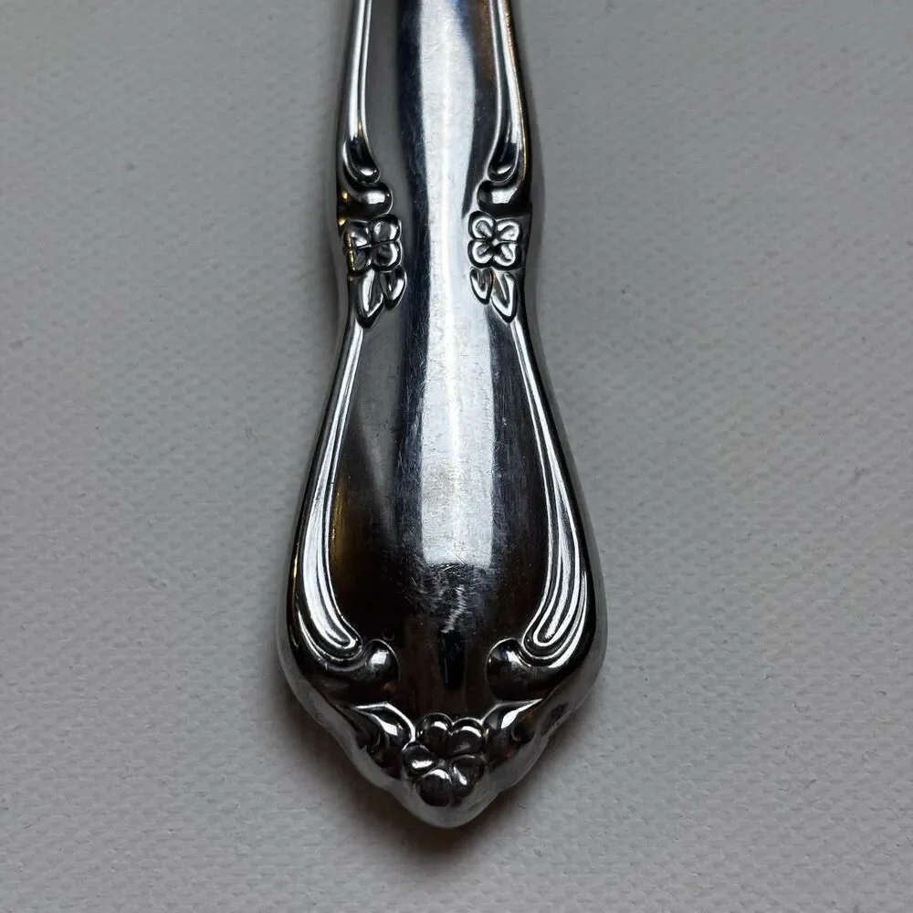 VTG Oneida Oneidacraft Deluxe Chateau Stainless Flatware Hollow Dinner Knives 6